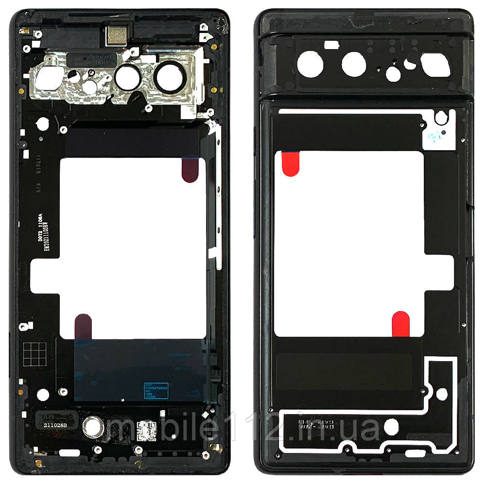 Рамка корпусу Google Pixel 6 чорна оригінал Китай