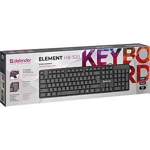Клавіатура Defender Element HB-520 USB UKR Black (45529)