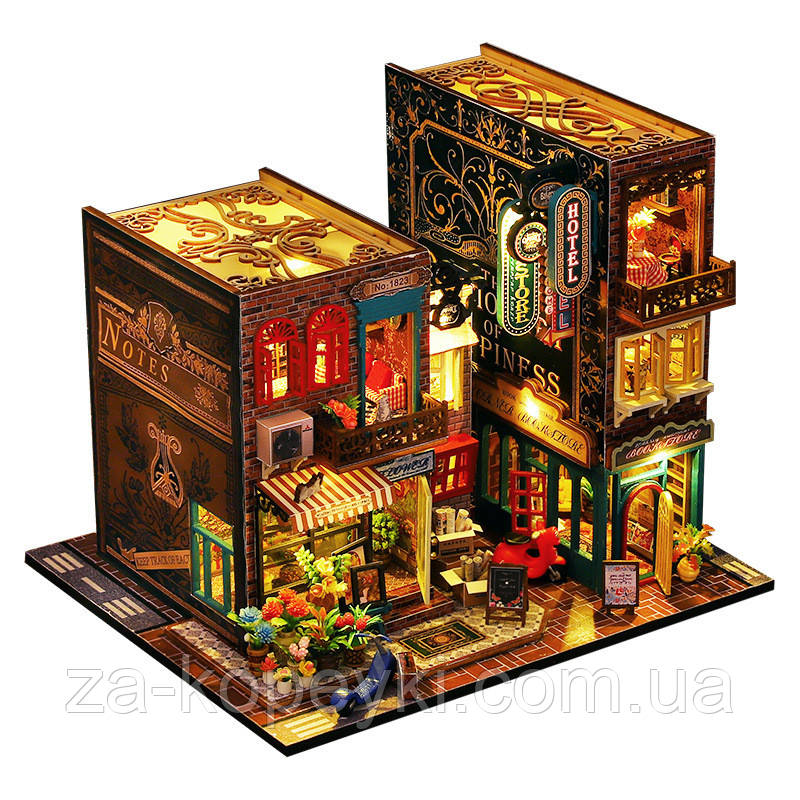 Бук Нук Готель Hotel Scarborough DIY House Book Nook ES-009 Інтер'єрний конструктор