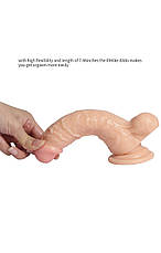 Фалоімітатор Large Leilong Lifelike тілесний без вібрації, фото 4