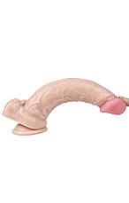 Фалоімітатор Wade Lifelike Rubber Dildo тілесний на присоці, фото 5