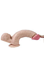 Фалоімітатор Wolf King Lifelike Rubber Dildo на присосці тілесний, фото 4