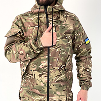 Куртка мужская тактическая мультикам Terra Hot с флисом
