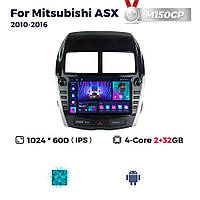 Штатная магнитола Mitsubishi ASX (2010-2016) M150 (2/32 Гб), HD (1280x720) QLED, GPS