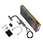 Набір Мийка Kroner Schwarze 6350HM і кран для кухні з висувним виливом Kroner — PVD03918, фото 10