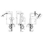 Мийка Kroner Schwarze 6350RHM PVD і змішувач для кухні з висувним виливом Kroner — PVD03918, фото 8