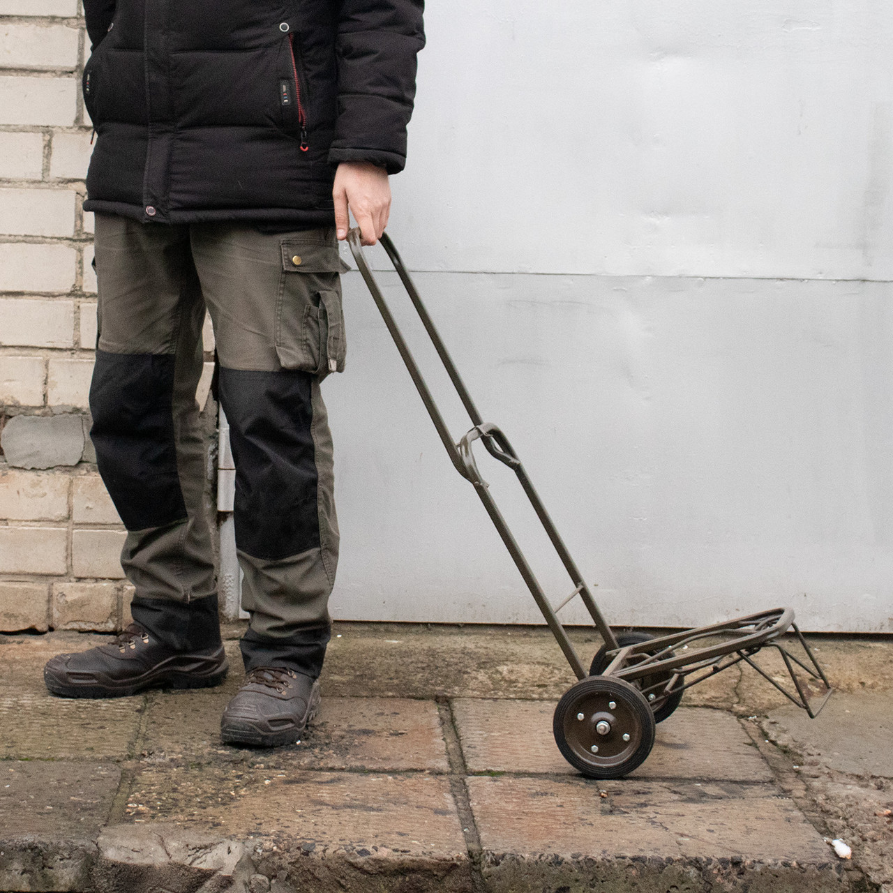 Тележка хозяйственная двухколесная кравчучка тачка бытовая (высота 92 ...