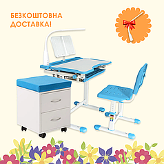 Комплект дитячих меблів FunDesk Vanda Blue + FunDesk SS15W Blue