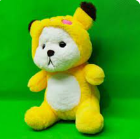 Мягкая игрушка медвежонок плюшевый в костюме покемона, 50 см