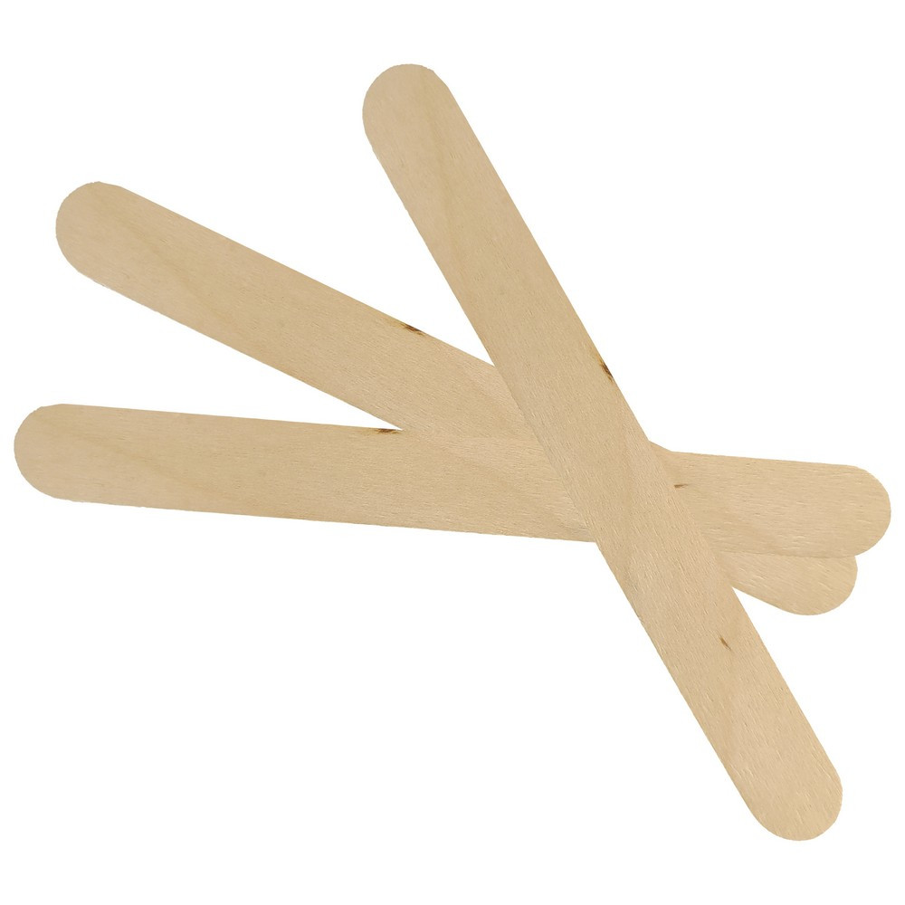 Шпателі дерев'яні широкі, 10 шт, фото 1