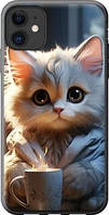 Чехол на iPhone 11 White cat "5646u-1722-63117"