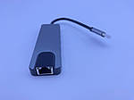 Мультипортова док-станція BYL-2007 5 в 1 USB Type C - (PD / USD / HDM / RJ-45), фото 6