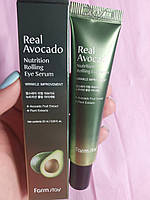 Сироватка ролер для шкіри навколо очей з авокадо FARMSTAY REAL AVOCADO NUTRITION ROLLING EYE SERUM - 25 мл