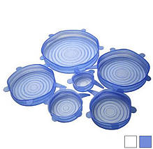 Набір силіконових кришок з 6-ти D=7_9_11_14_15_20см, фото 3