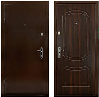 Вхідні двері модель ПБУ-01 ГОРІХ МОРЕНИЙ