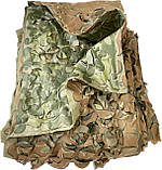 Маскувальна сітка 7х8м двостороння подвійна літо осінь "зелена з коричневим Листя №2 / Листя №4", фото 9