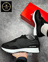 Мужские черно-белые кроссовки New balance 327,замшевые серые кроссовки Нью Беленс 327  , 43