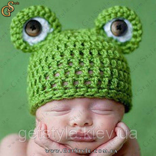 Шапочка для малюка - "Frog Hat" - 6 міс.