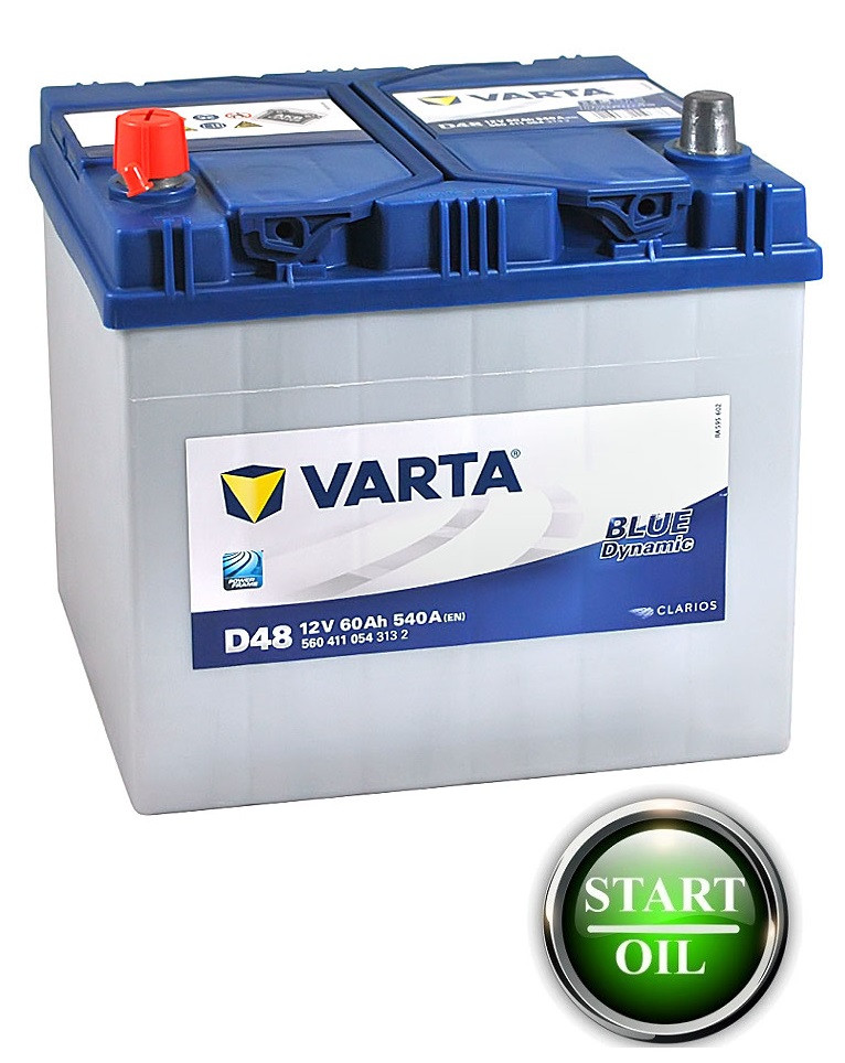 АКБ VARTA 60Ah 540A L+ Blue Dynamic D48