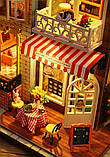 Бук Нук Кав'ярня Book Nook  Coffee Slow Time DIY House ES-007 Інтер'єрний конструктор, фото 7