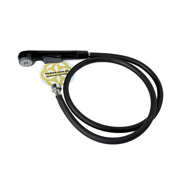 Змішувачі з гігієнічним душем Qualis 1/2", пластик, ПВХ шланг, чорний Sanpreis