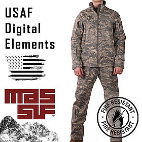 Вогнестійкий комплект Massif, Розмір: Medium,  USAF Digital Elements, Колір: Tiger Stripe