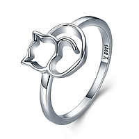 Серебряное кольцо "Котик"