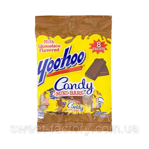 Цукерки Yoo-hoo Candy Mini Bars Milk Chocolate 8s 113g