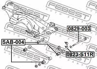 Болт с эксцентриком Subaru Forester 96-07, FEBEST (0829003)