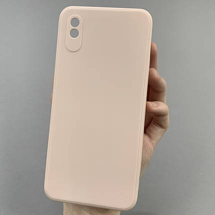 Чохол для Xiaomi Redmi 9A кольоровий щільний чохол із захистом камери на телефон сяомі редмі 9а бежевий pfc, фото 1