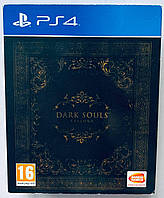 Dark Souls Trilogy + картонный футляр, Б/У, русские субтитры - диск для PlayStation 4