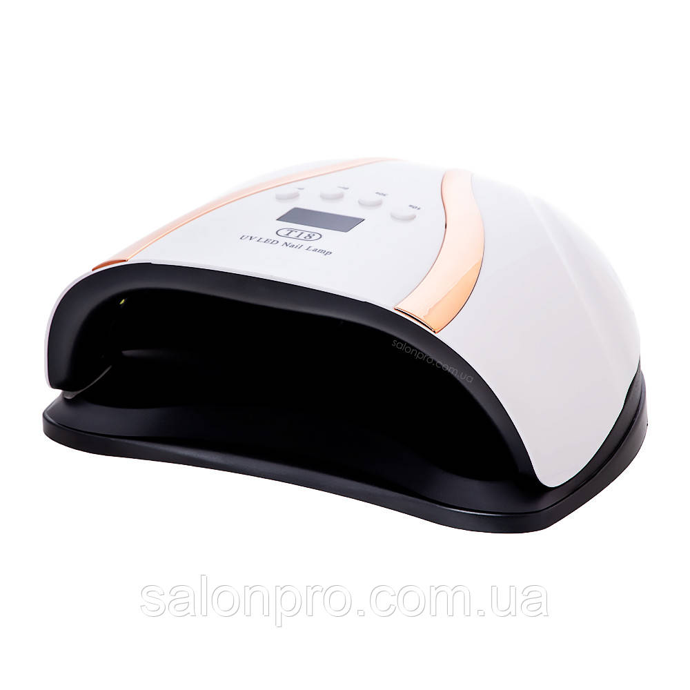 UV LED лампа Nail Lamp T18 158 Вт для сушіння гелю та гель-лаку, біла