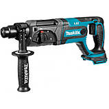 Акумуляторний перфоратор Makita DHR241RFJ, 2 акб 18 В LXT BL1830, з/п DC18RC, фото 3