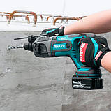 Акумуляторний перфоратор Makita DHR241RFJ, 2 акб 18 В LXT BL1830, з/п DC18RC, фото 7