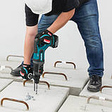 Акумуляторний перфоратор Makita DHR241RFJ, 2 акб 18 В LXT BL1830, з/п DC18RC, фото 8