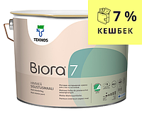 Краска акрилатная TEKNOS BIORA 7 интерьерная транспарентная (база 3) 9л