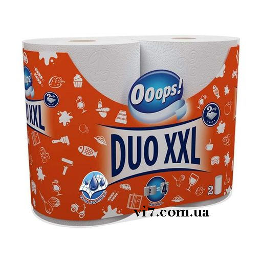 Рушники паперові 2-шарові Ooops! Duo XXL 2 шт 110 відривів