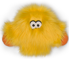 Іграшка для собак West Paw Taylor Zogoflex HardyTex пухнаста пищалка Тейлор 25х15 см Жовтий (DD013LEM)