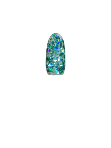 Акригель для нарощування нігтів з шимером BRAVO Acrygel Shimmer №05 Світло-зелений