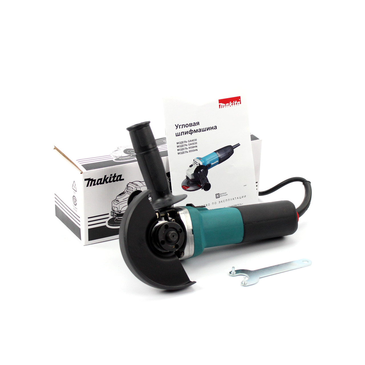 Болгарка Makita GA 9558 NH з регулятором обертів (840 Вт, 125 коло) Кутова шліфувальна машина Макіта
