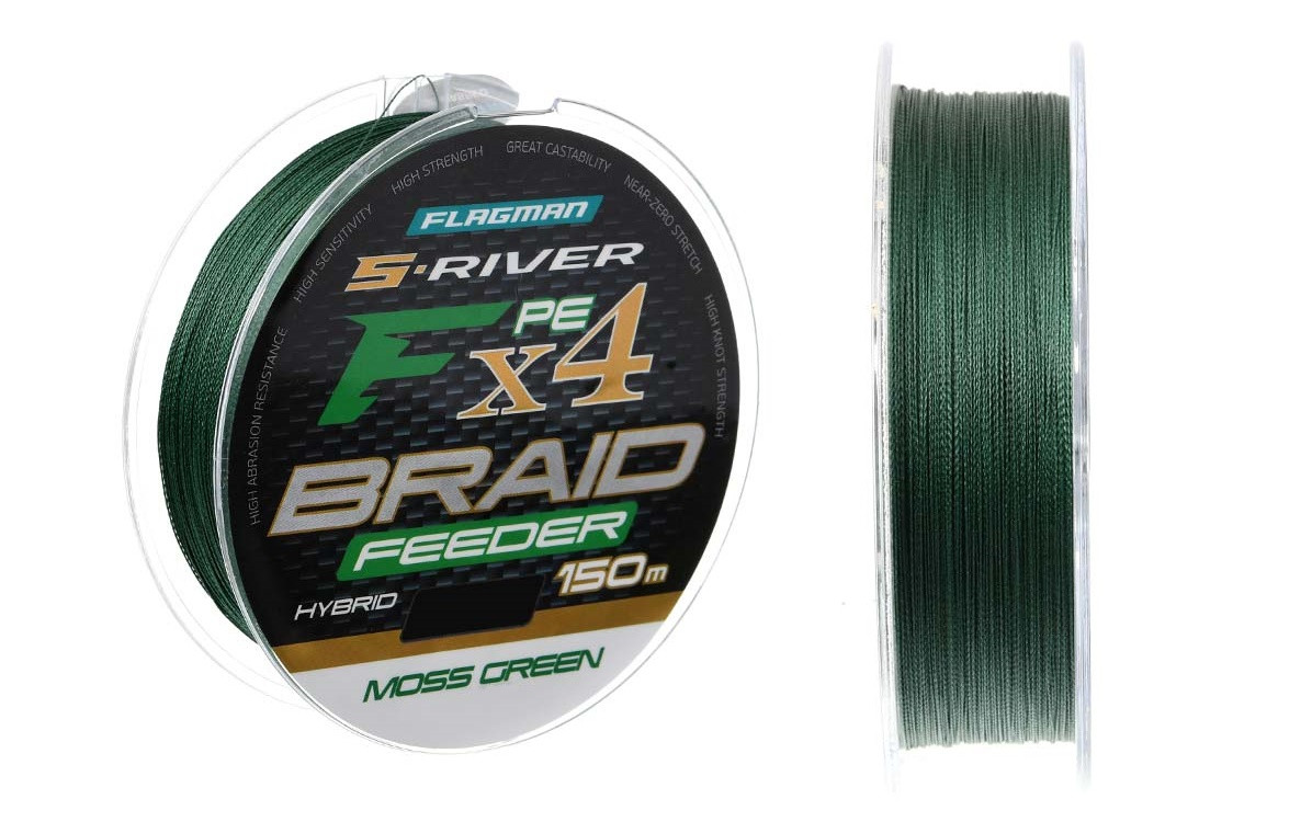 Шнур Flagman S-River PE Braid Hybrid F4 Feeder 150м 0,18мм