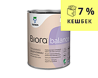 Краска акрилатная TEKNOS BIORA BALANCE интерьерная белая (база 1) 0,9л