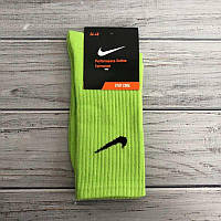 Носки яркие Спорт хлопок теннис высокие Размер 36-40 зеленый