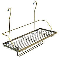 Поличка на рейлінг Lemax з утримувачем для рушника, бронза (MX-429 BA)