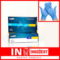Перчатки easyCARE Blue, нитриловые, плотные, размер XS, EaseCARE Nitrile Examenation Gloves (100 шт.)