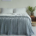 Покривало 170x240 La Modno Genova Green-Gray (50% бавовна, 50% акрил)