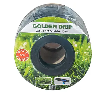 Крапельна стрічка GOLDEN DRIP 8mil крок 10см(100 м) Емітерна