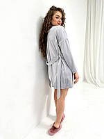 Піжама комплект халат шорти майка. Костюм домашній трійка. Одяг для дому. Розмір XL/2XL., фото 8