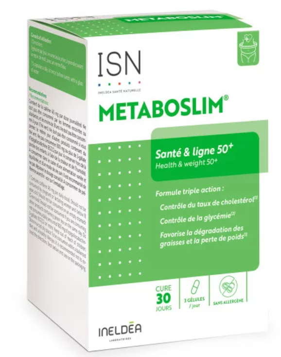 Ineldea Метабослім проти вісцеральних жирів 50+,90 капсул, Sante Naturelle