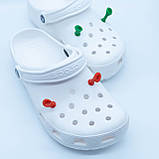 Джибітси на крокси Jibbitz Shrek's ears (2 пари) / Прикраси значки на взуття, фото 2